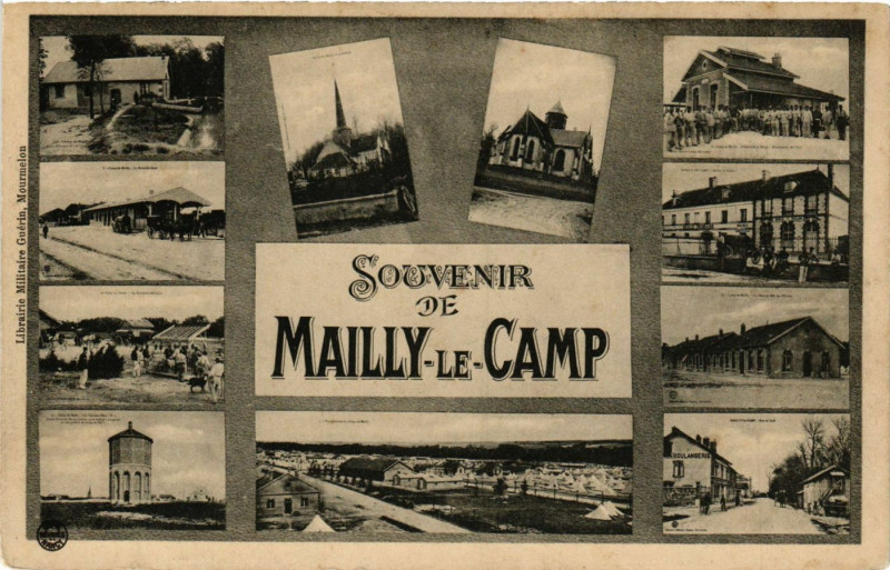 Carte postale ancienne Souvenir de Mailly-le-Camp à Mailly-le-Camp