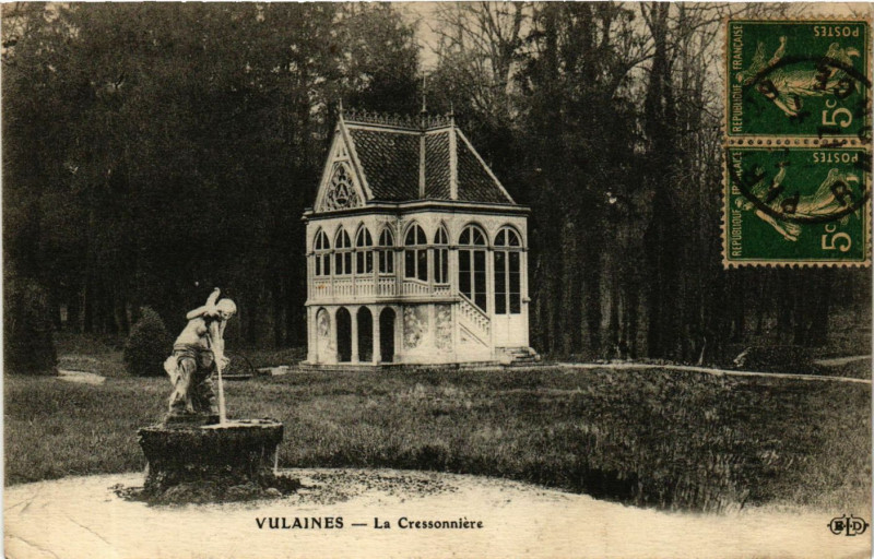Carte postale ancienne Villaines - La Cressonniére