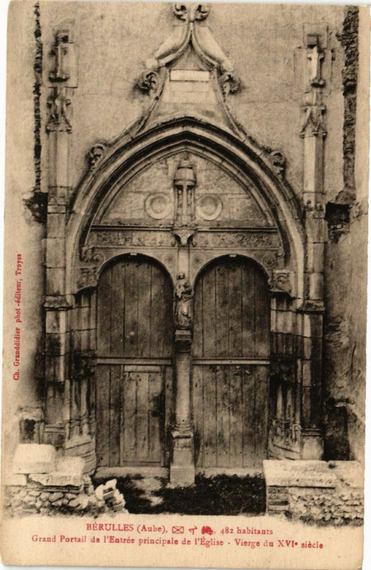 Carte postale ancienne Berulles - hABITANTS