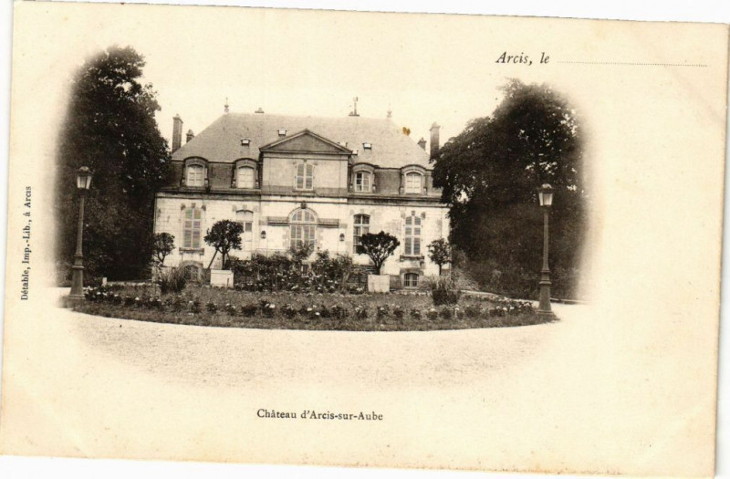 Carte postale ancienne Arcis le - Chateau d'Arcis-sur-Aube à Arcis-sur-Aube