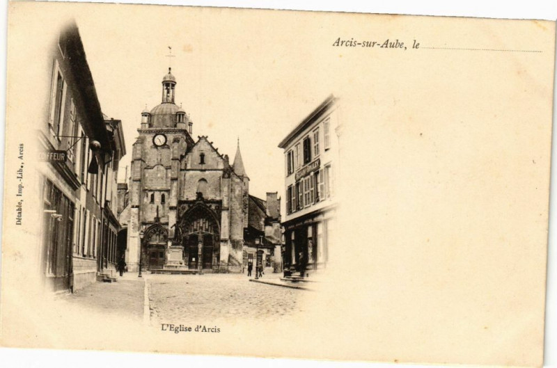 Carte postale ancienne Arcis-sur-Aube - L'Eglise D'Arcis à Arcis-sur-Aube