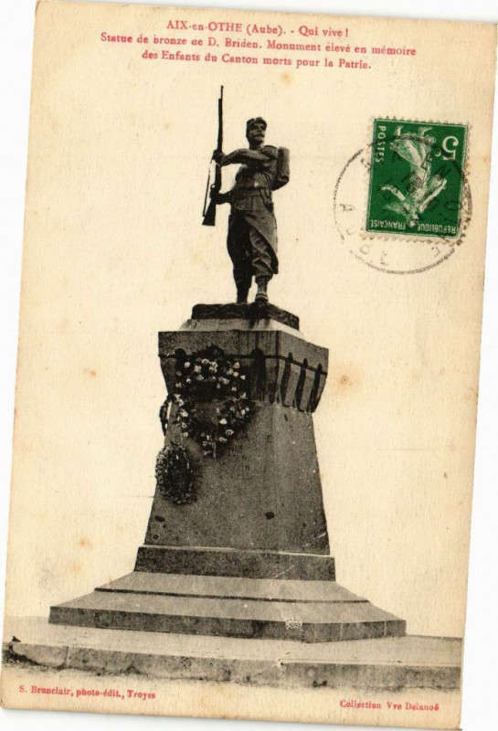 Carte postale ancienne Aix-en-Othe - Qui vive