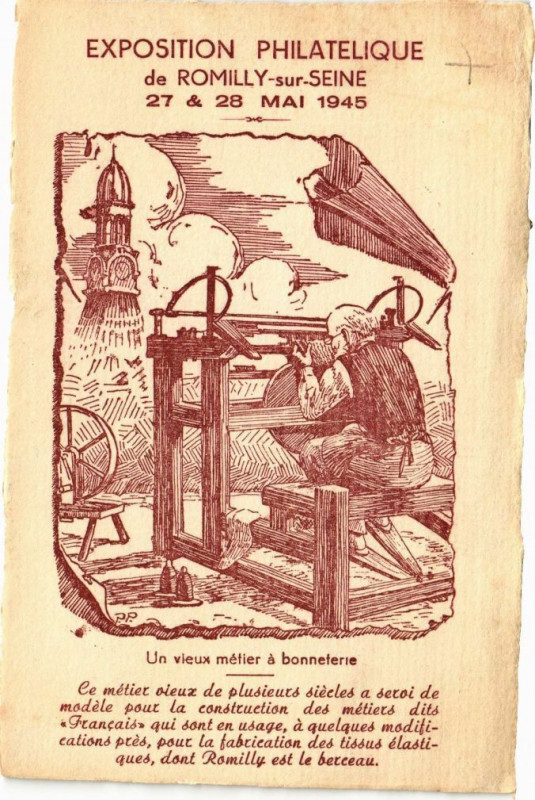 Carte postale ancienne Romilly-sur-Seine - Exposition Philatesque à Romilly-sur-Seine