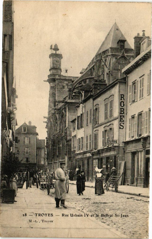 Carte postale ancienne Troyes - Rue Urbain Iv à Troyes