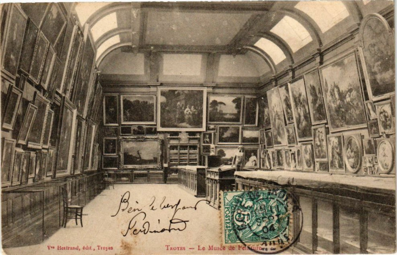 Carte postale ancienne Troyes - Le Musée de Peinture à Troyes
