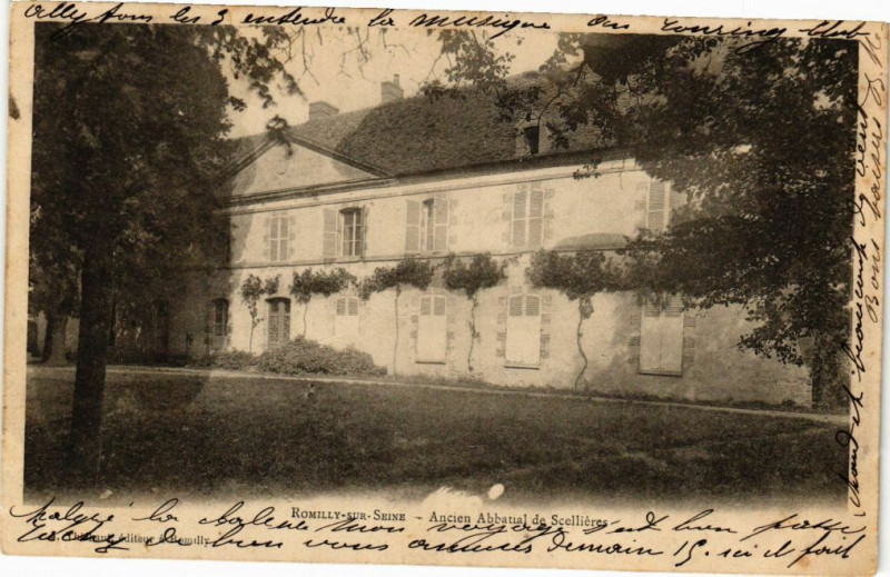 Carte postale ancienne Romilly-sur-Seine - Ancien Abbatial de Scellieres à Romilly-sur-Seine