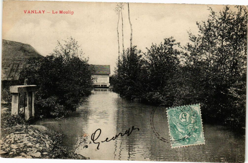 Carte postale ancienne Vanlay - Le Moulin à Vanlay