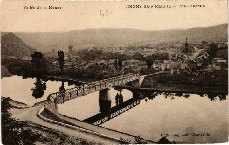 Carte postale ancienne Joigny s Meuse Vue générale