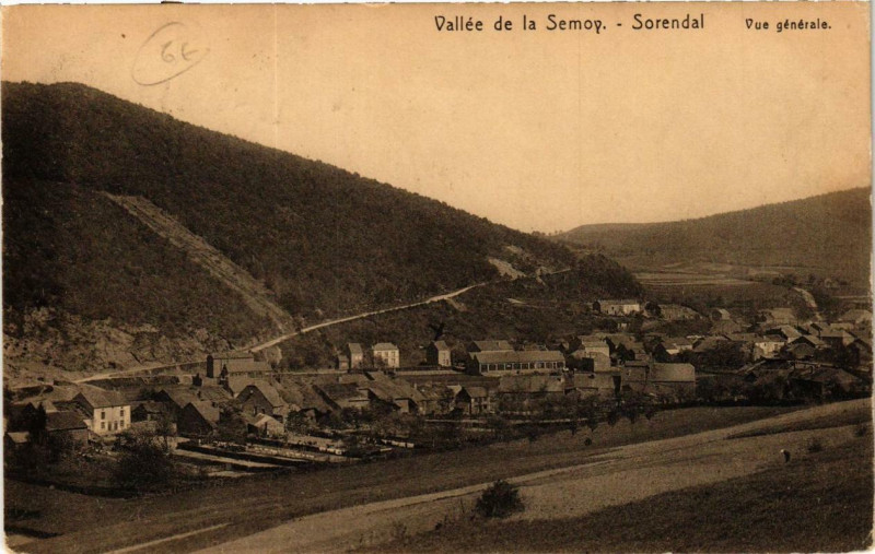 Carte postale ancienne Sorendal Vue générale
