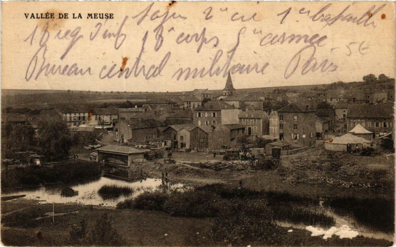 Carte postale ancienne Vallée de la Meuse