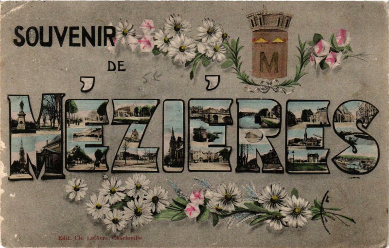 Carte postale ancienne Souvenir de Mezieres