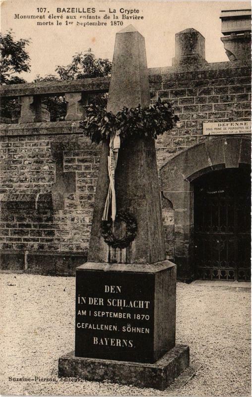 Carte postale ancienne Bazeilles La Crypte à Bazeilles