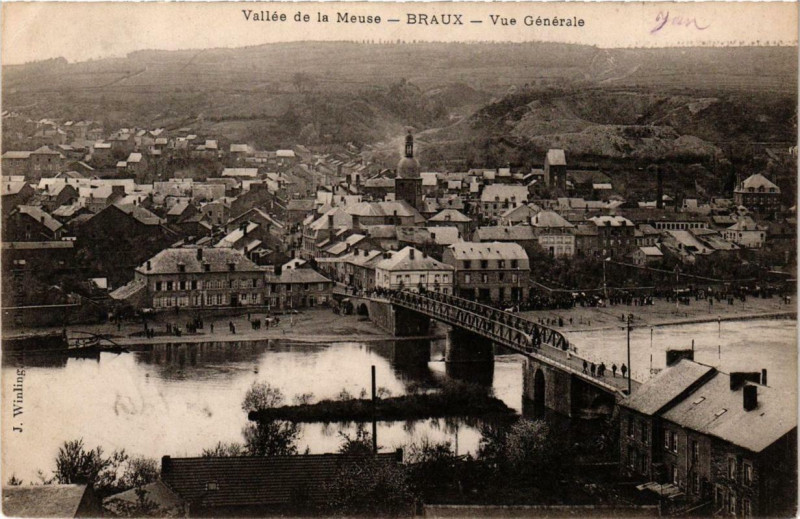 Carte postale ancienne Braux Vue générale