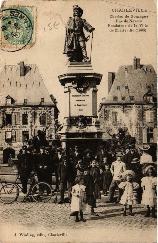 Carte postale ancienne Charleville Charles de Gonzague