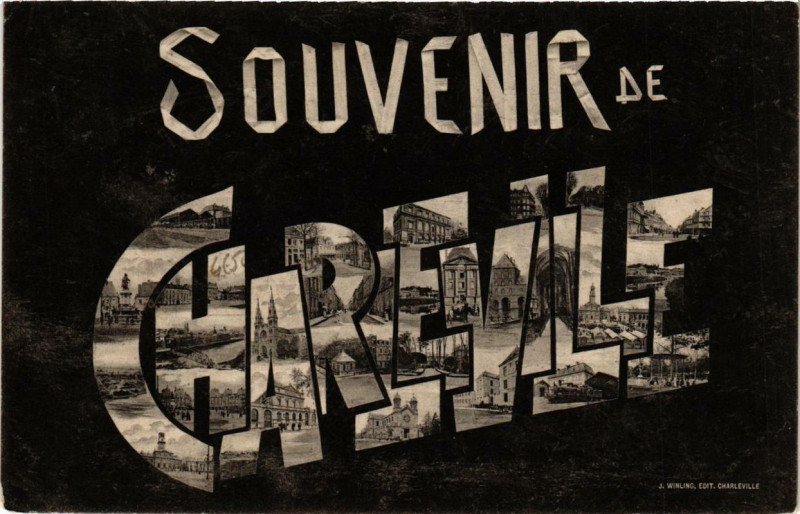 Carte postale ancienne Charleville Souvenir de Charleville