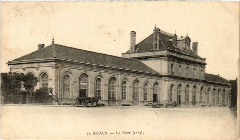 Carte postale ancienne Sedan La Gare à Sedan