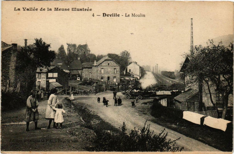 Carte postale ancienne Deville Le Moulin à Deville