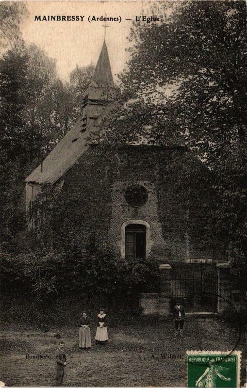 Carte postale ancienne Mainbressy - L'Eglise à Rocquigny