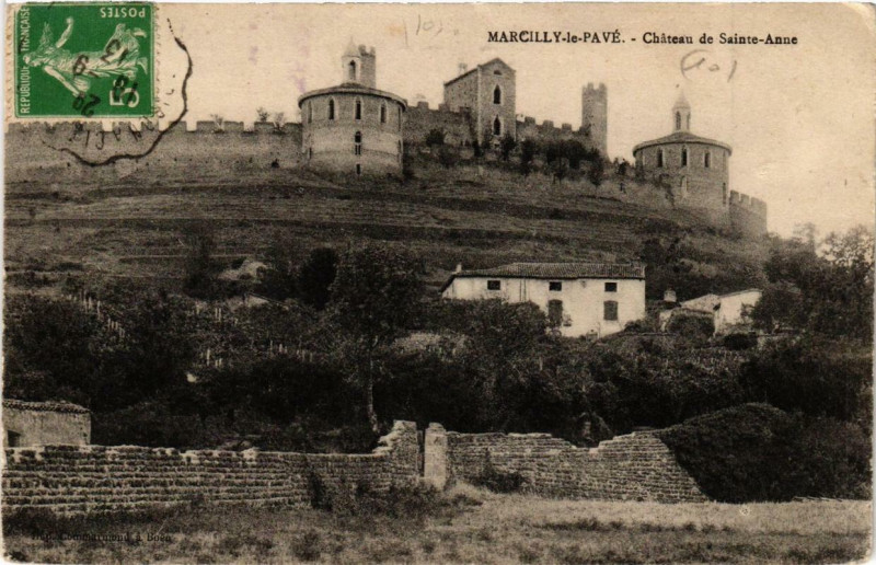 Carte postale ancienne Chateau Sainte-Anne à Marcilly-le-Châtel