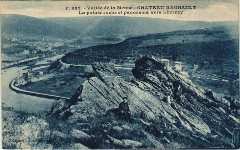 Carte postale ancienne Vallée de la meuse - Chateau-Regnault