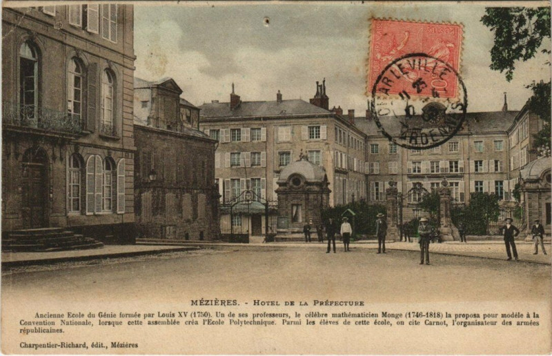 Carte postale ancienne Mezieres - Hotel de la prefecture