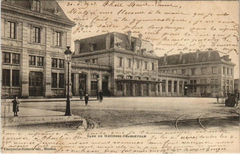 Carte postale ancienne Gare De Mezieres - Charleville