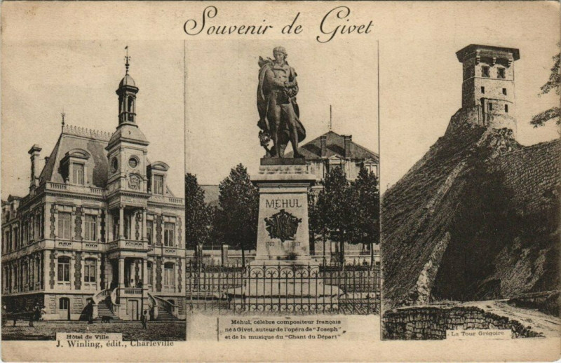 Carte postale ancienne Souvenir de Givet à Givet