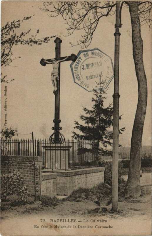 Carte postale ancienne Bazeilles - Le calviere à Bazeilles