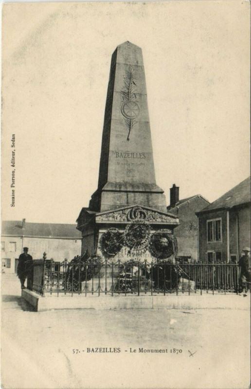 Carte postale ancienne Bazeilles - la Monument à Bazeilles
