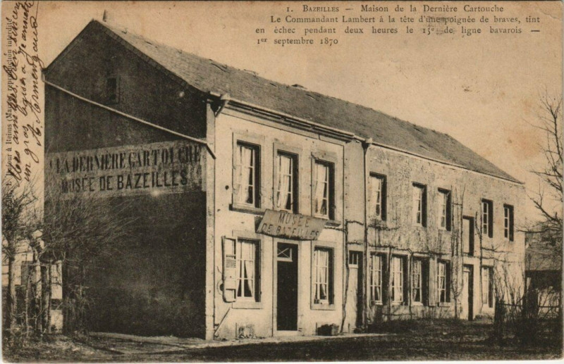 Carte postale ancienne Bazeilles - Maison de la Dermiere cartouche à Bazeilles
