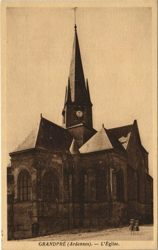 Carte postale ancienne Grandpre - L'Eglise à Grandpré