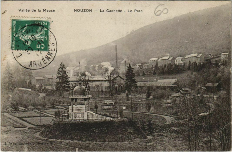 Carte postale ancienne Nouzon - La Cachette