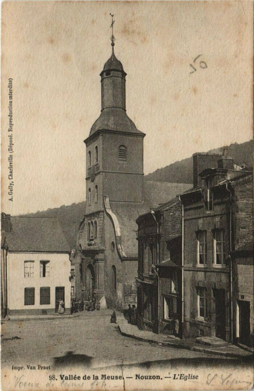 Carte postale ancienne Nouzon - L'Eglise