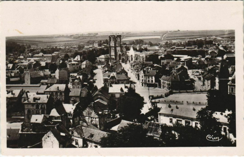 Carte postale ancienne Rethel - Vue générale à Rethel