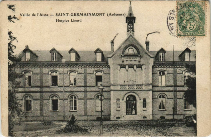 Carte postale ancienne Saint-Germainmont - Hospice Linard à Saint-Germainmont