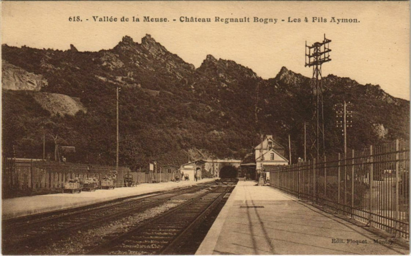 Carte postale ancienne Chateau-Regnault-Bogny - Les 4 Fils Aymon