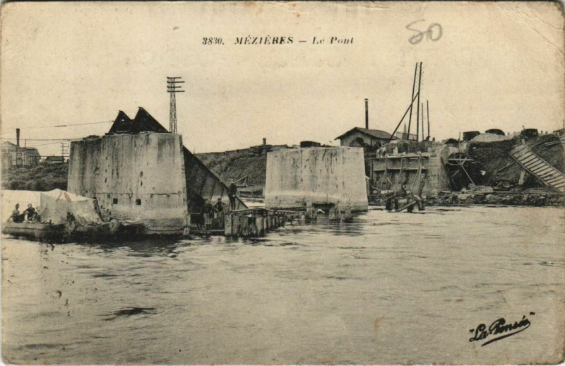 Carte postale ancienne Mezieres - Le Pont