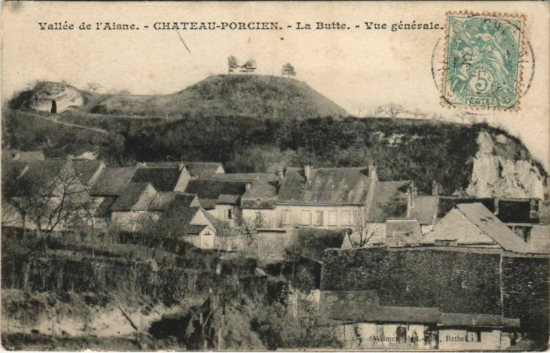 Carte postale ancienne Chaumont-Porcien - La Butte à Chaumont-Porcien