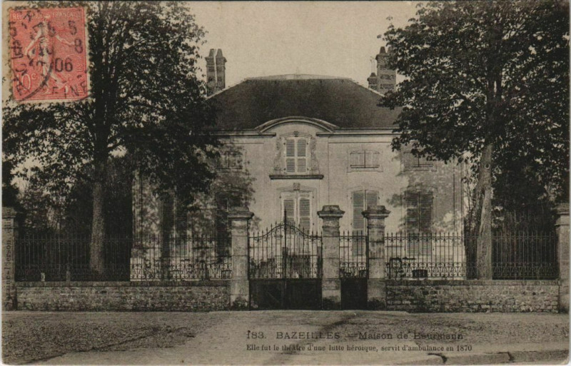 Carte postale ancienne Bazeilles - Maison de Beurmann à Bazeilles