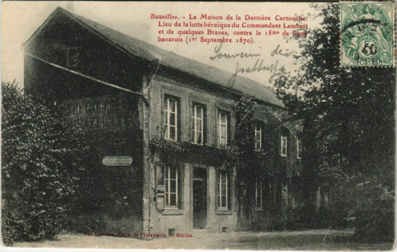 Carte postale ancienne Bazeilles - La Maison de la Dermiere à Bazeilles
