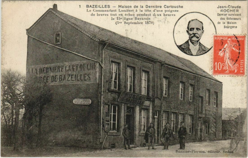Carte postale ancienne Bazeilles - Maison de la Dermiere Cartouche à Bazeilles