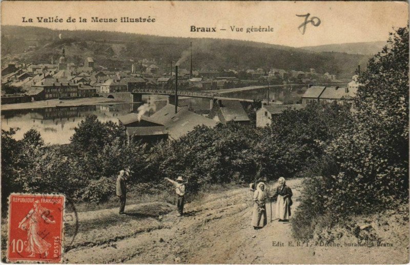 Carte postale ancienne Braux - Vue générale