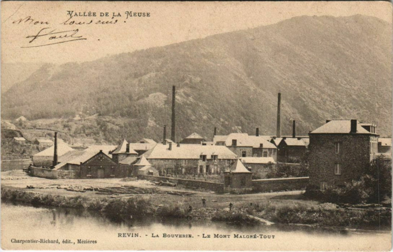 Carte postale ancienne Revin - La Bouverie à Revin