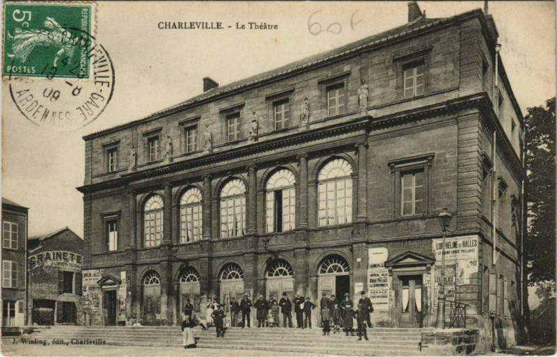Carte postale ancienne Charleville - Le Theatre