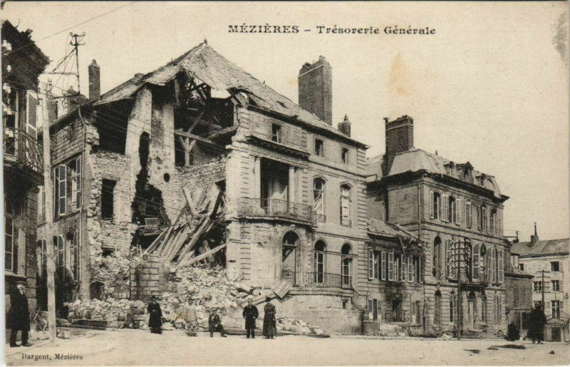 Carte postale ancienne Mezieres - Tresorerie générale