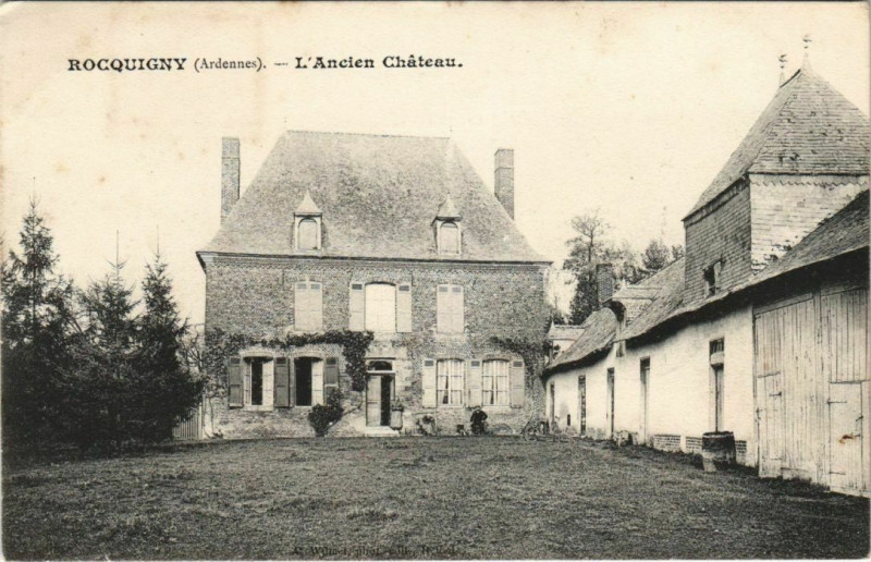 Carte postale ancienne Rocquigny - L'Ancien Chateau à Rocquigny