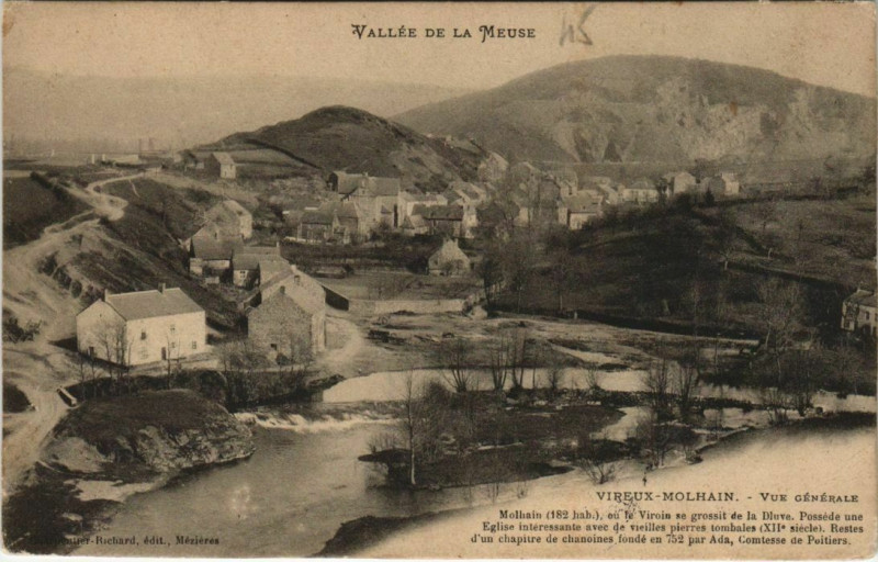 Carte postale ancienne Vireux-Molhain - Vue générale à Vireux-Molhain