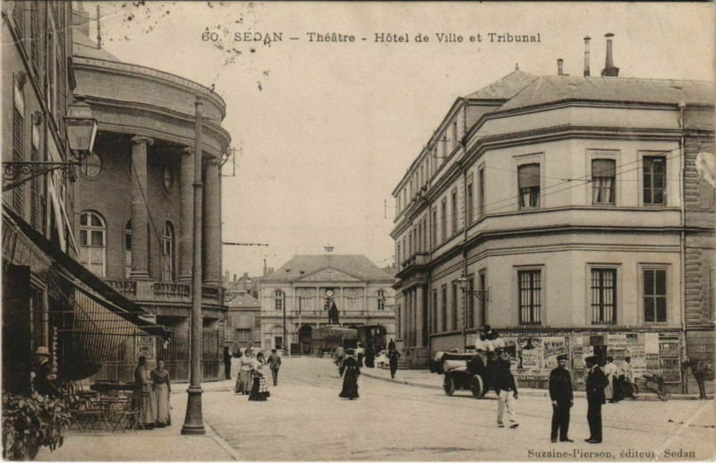Carte postale ancienne Sedan - Theatre à Sedan