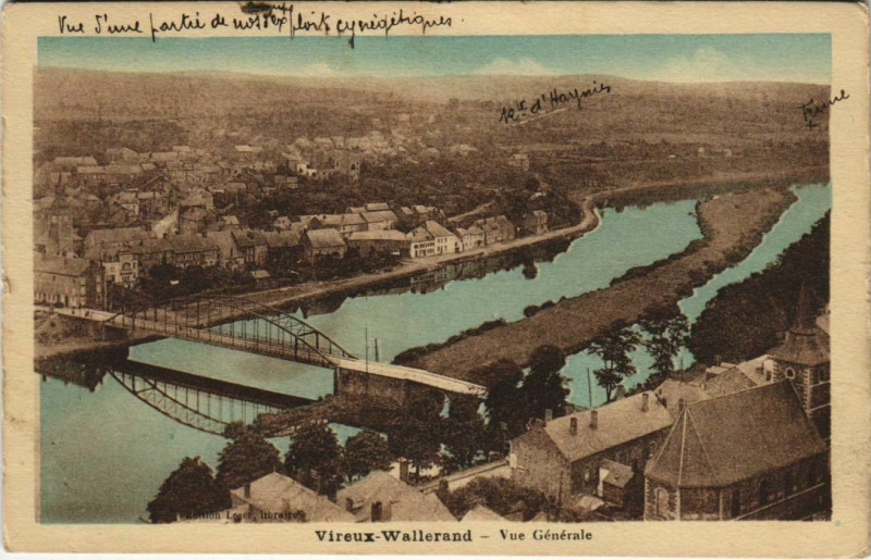 Carte postale ancienne Virelux-Wallerand - Vue générale