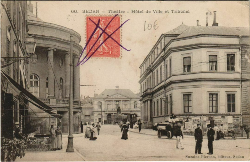 Carte postale ancienne Sedan - Theatre à Sedan